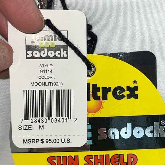 NWT Jamie Sadock Golf top, w/Sun-sense Sunshield, SPF50,. Size medium - Picture 3 of 4